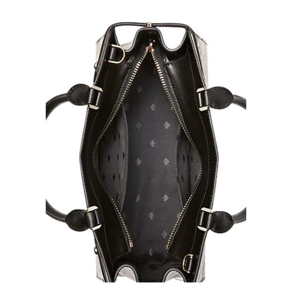 *NWOT* Kate Spade Pink and Black Staci Dahlia Floral Satchel - Picture 13 of 15